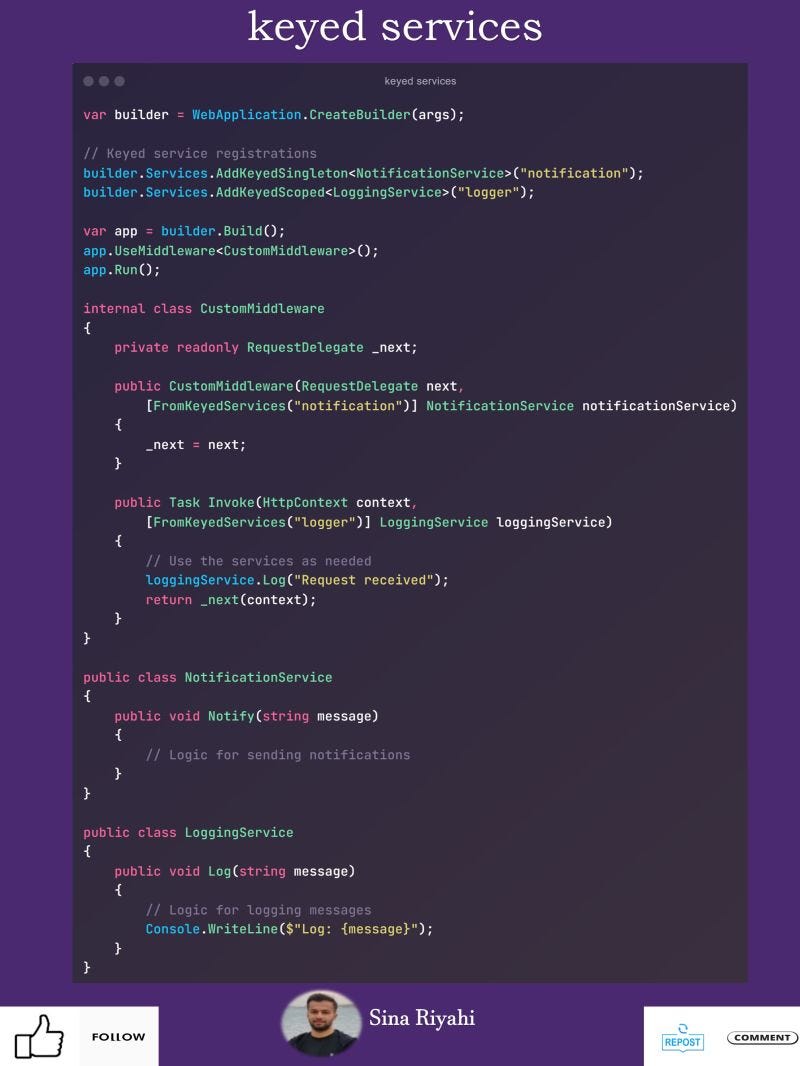 Keyed Services in ASP.NET Core Middleware