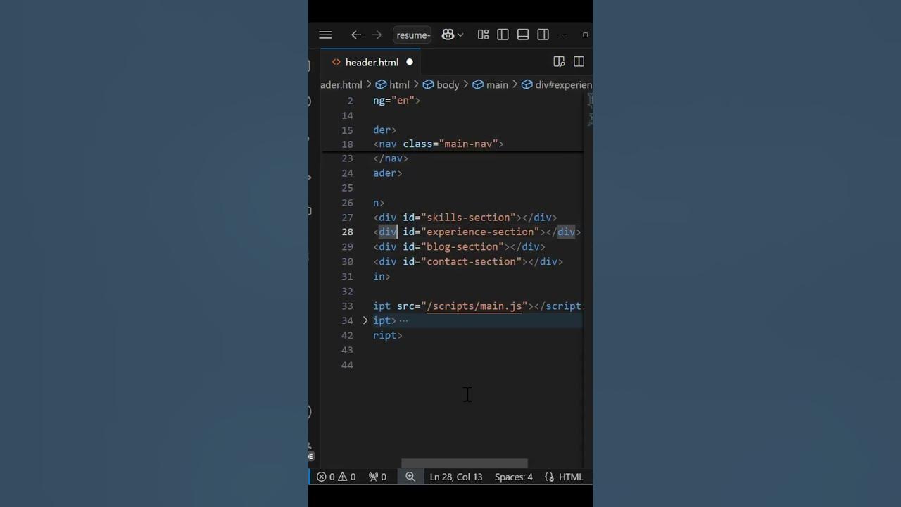 Multiple cursors in VS Code