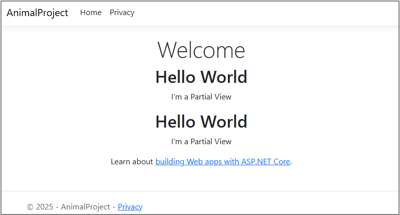 ASP.NET MVC: Partial Views