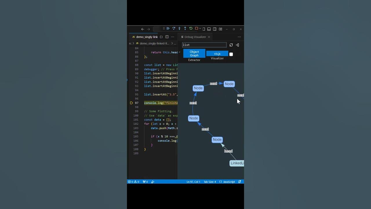 Visualize Data Structures in VS Code