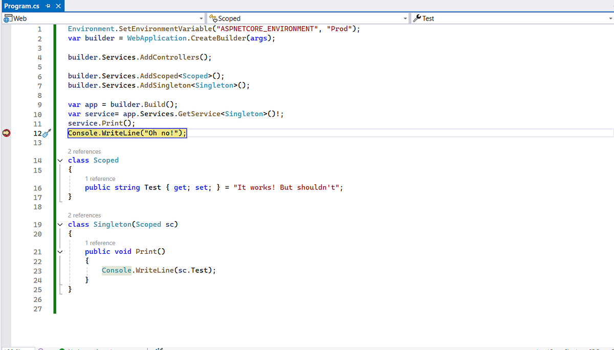 Dependency Injection validation in ASP.NET Core projects